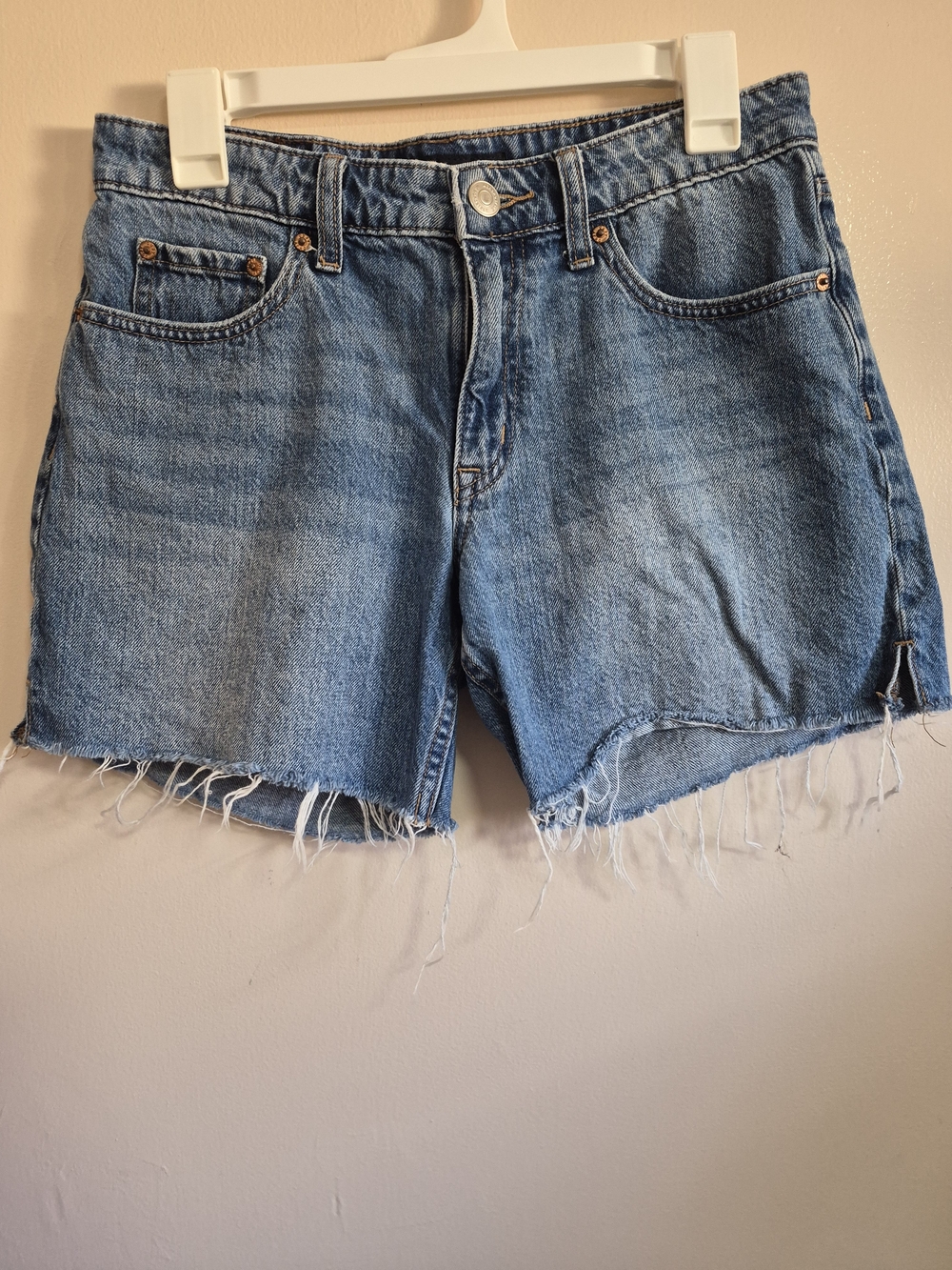 Aeropostale Baggy Distressed Denim Shorts Size 4